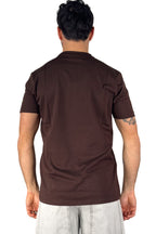 T-shirt over marrone con ricamo - Superculture