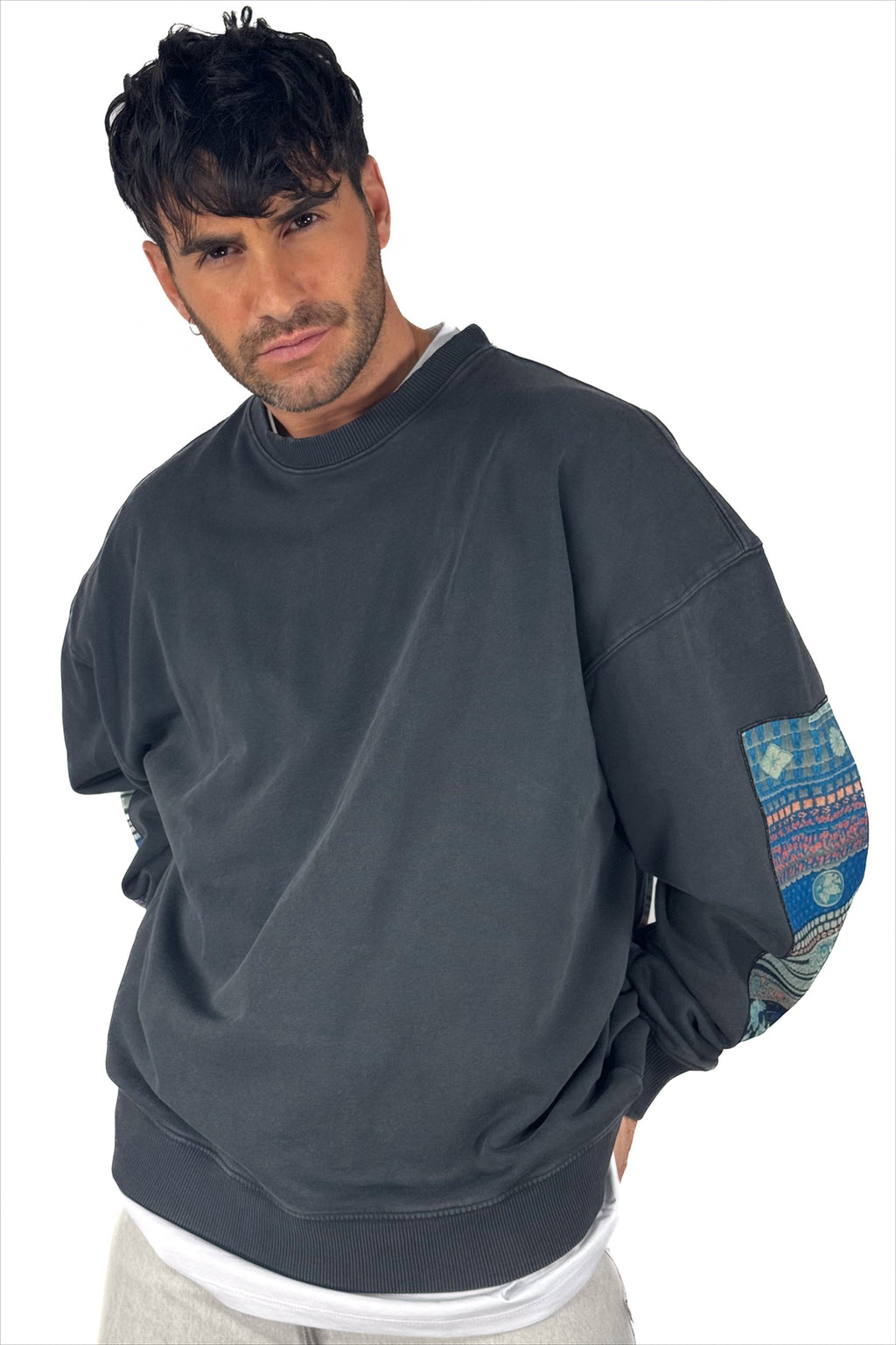 Felpa Girocollo "Samurai Heritage" – Anthracite Grey - Bastille