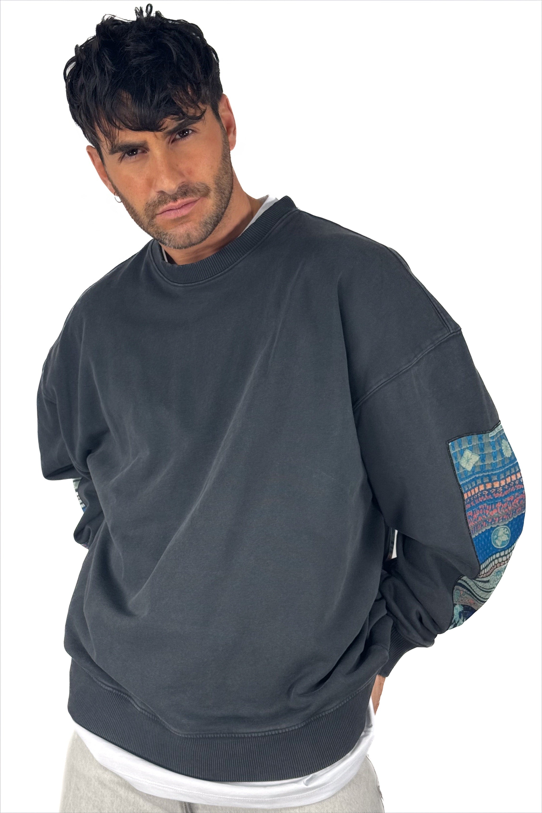 Felpa Girocollo "Samurai Heritage" – Anthracite Grey - Bastille