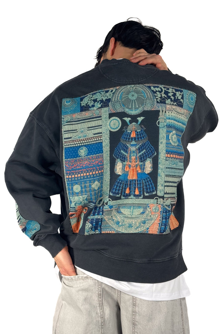 Felpa Girocollo "Samurai Heritage" – Anthracite Grey - Bastille