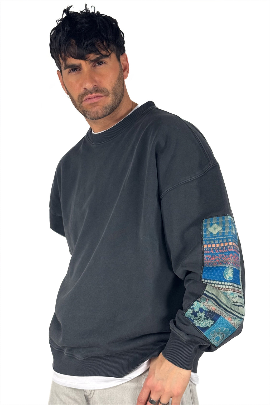 Felpa Girocollo "Samurai Heritage" – Anthracite Grey - Bastille