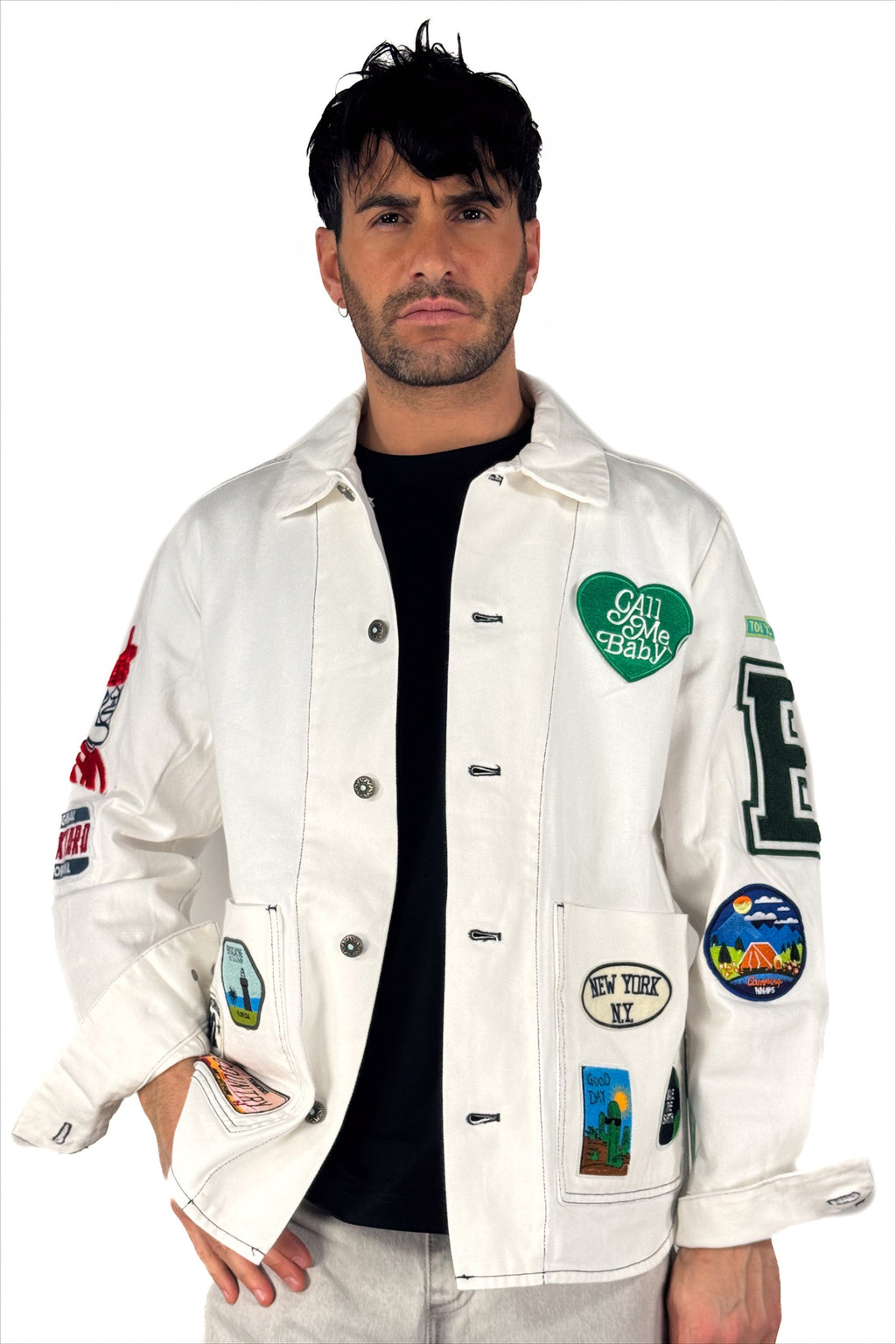 Overshirt con applicazioni - Berna