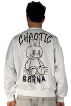 Felpa "Chaotic Berna" – Oversize White - Berna