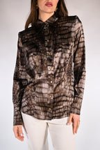 Camicia Elisabetta Franchi con stampa alligatore