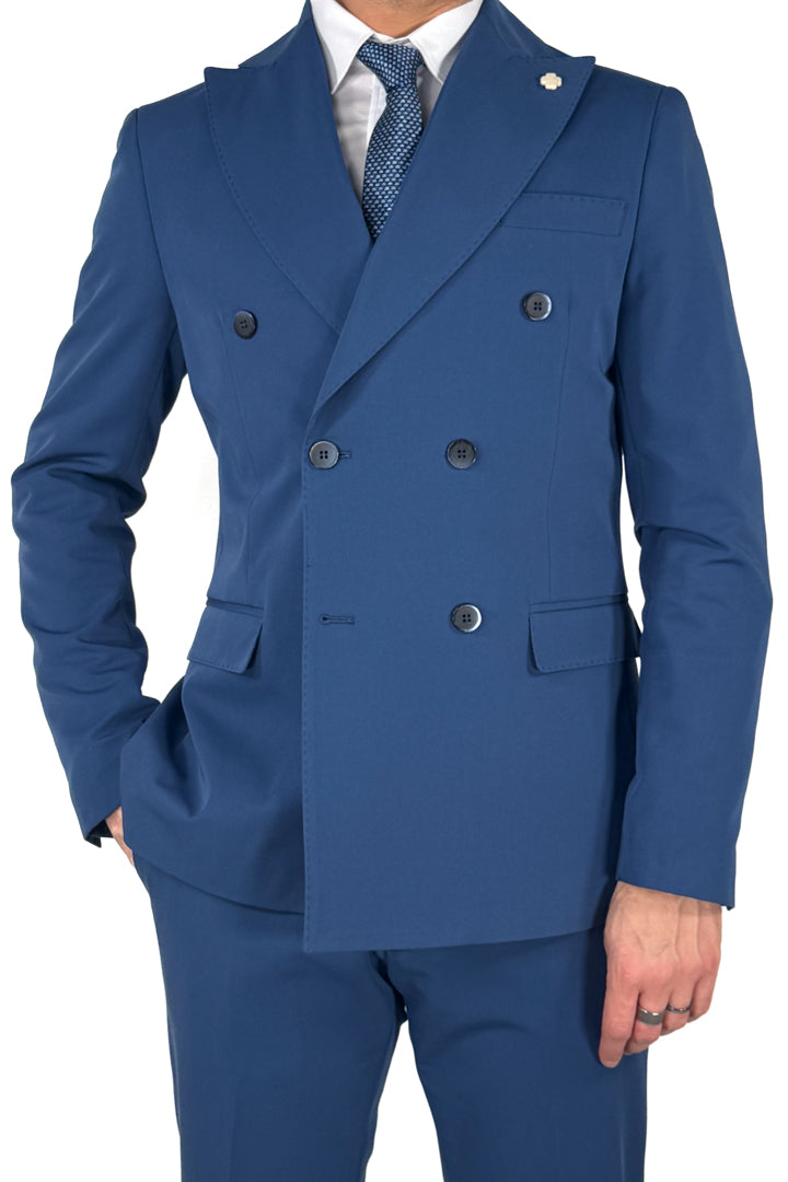 Completo doppiopetto blu  - Over/d