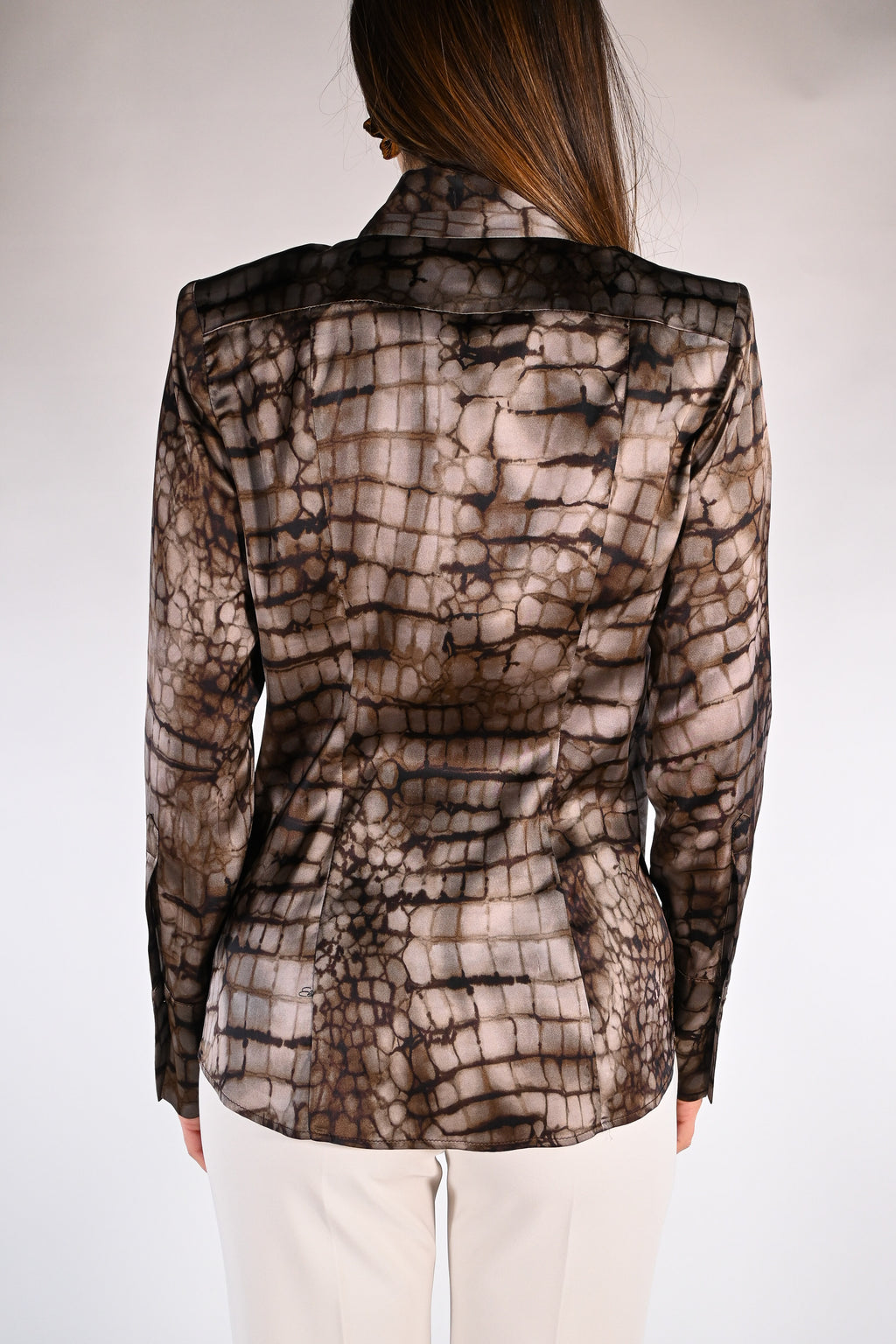 Camicia Elisabetta Franchi con stampa alligatore