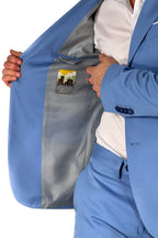 Completo monopetto azzurro - Over/d