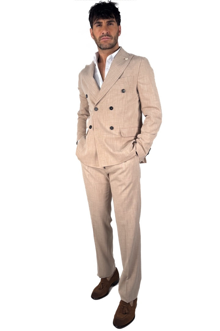 Completo Doppiopetto  biege - Over/d