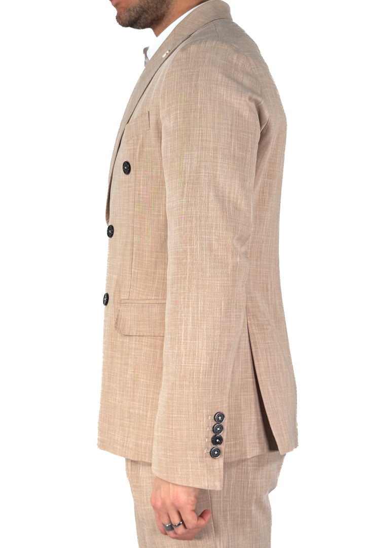 Completo Doppiopetto  biege - Over/d