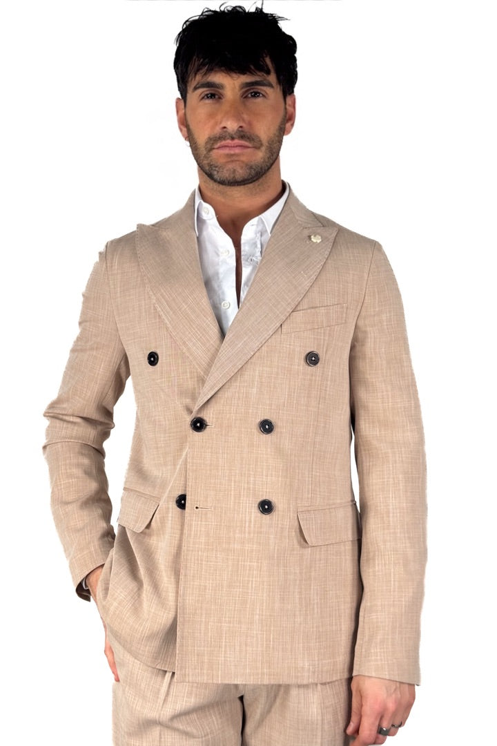Completo Doppiopetto  biege - Over/d