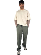 T-shirt doppio strato manica lunga beige - I'M Brian