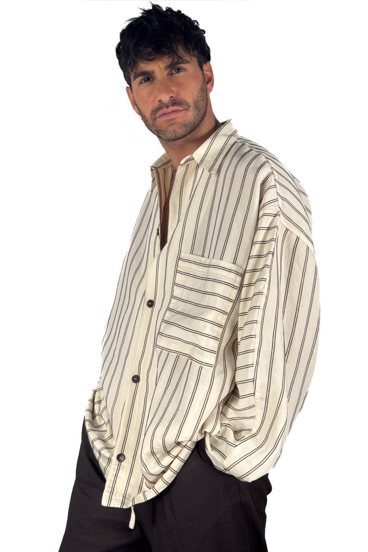 Camicia Oversize a Righe - I'm Brian