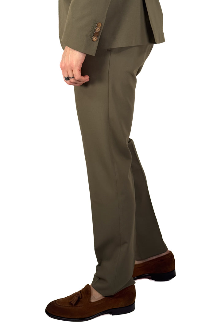 Completo con giacca monopetto verde - Over/d