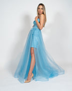 Nicole Moments - Abito azzurro a bustino