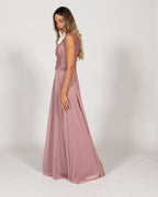 Berti Mode Collection - Abito  rosa con corpetto ricamato