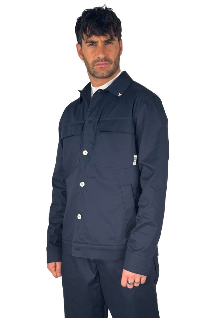 Overshirt blu - Berna