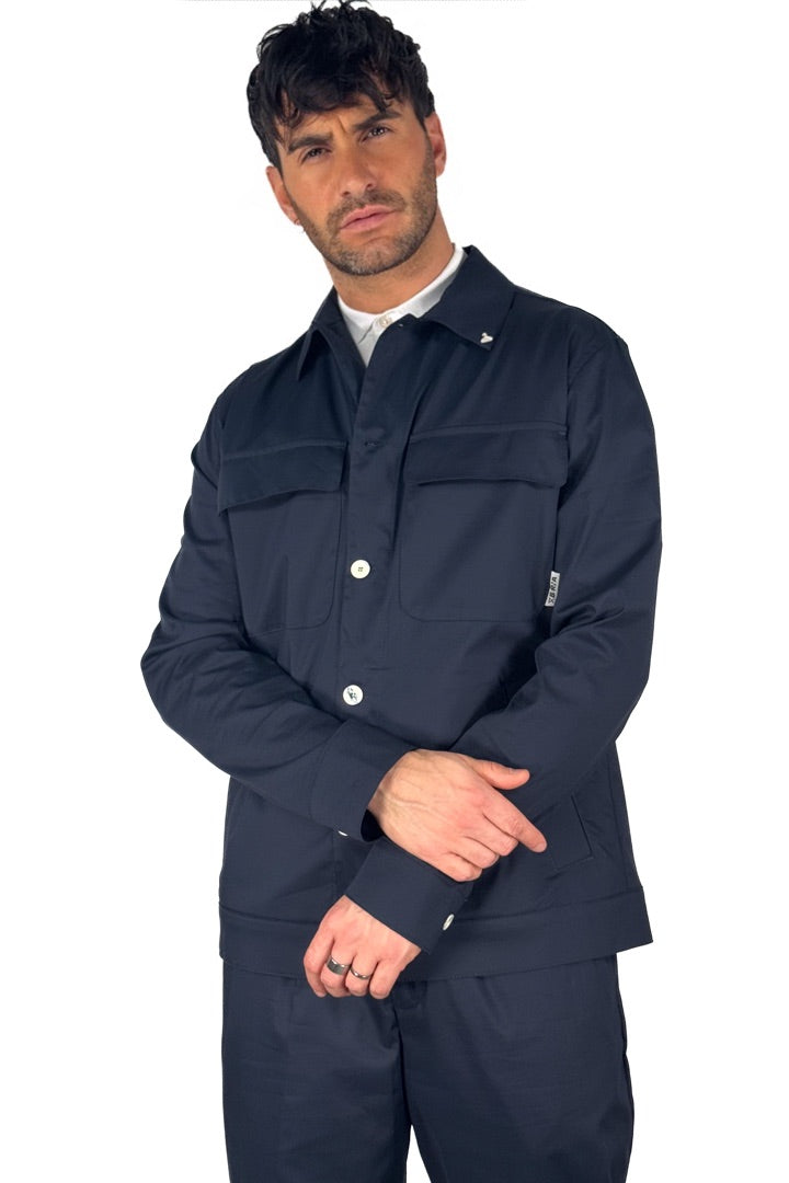 Overshirt blu - Berna