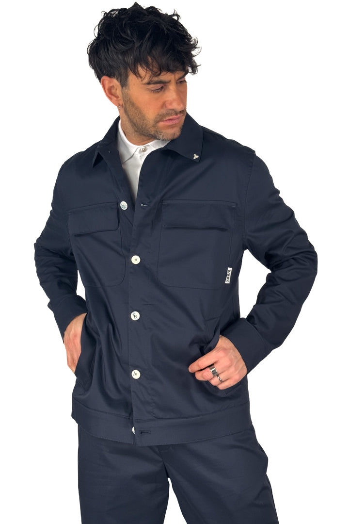 Overshirt blu - Berna