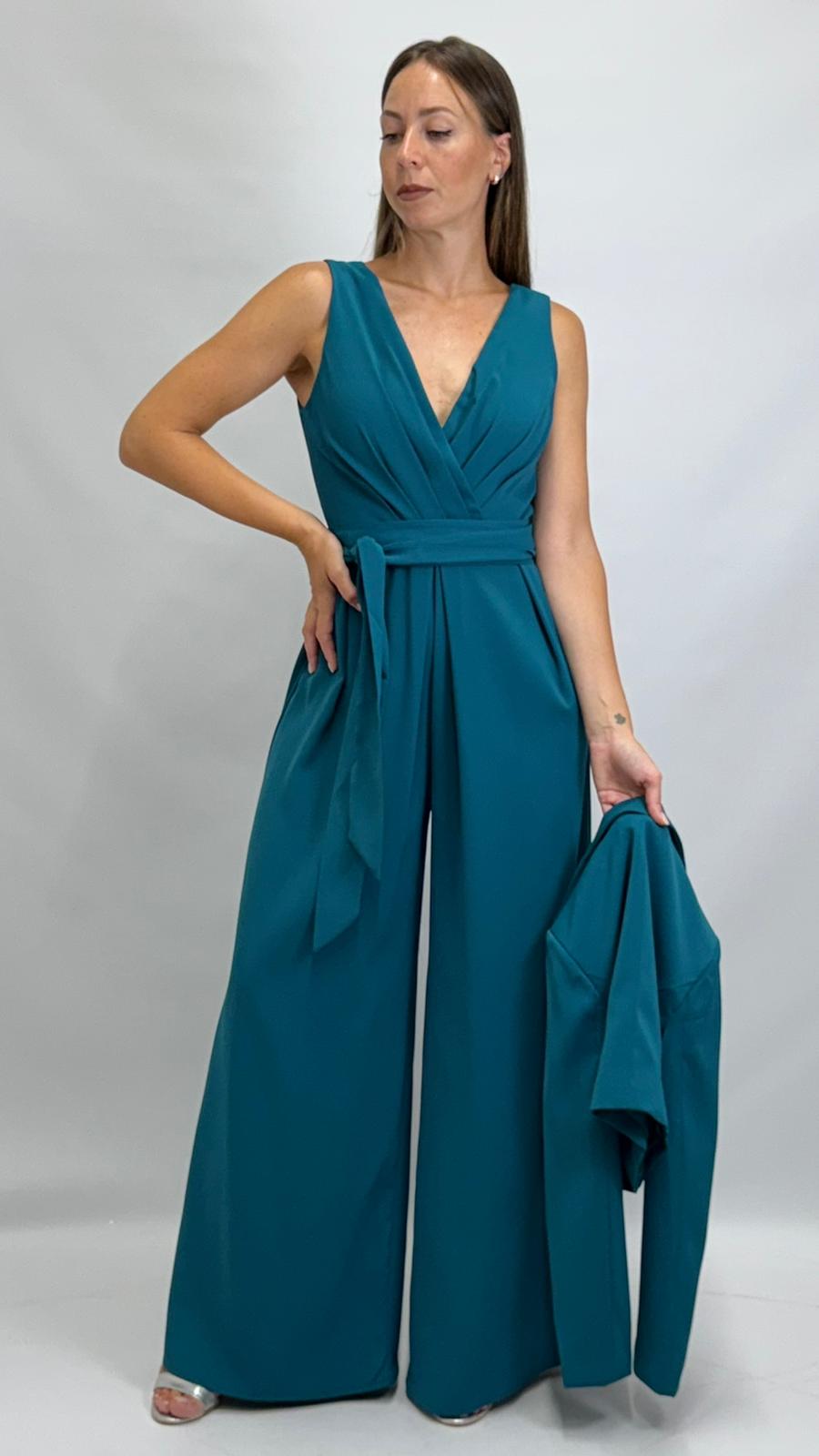 Tuta intera elegante pavone - Berti Mode Collection