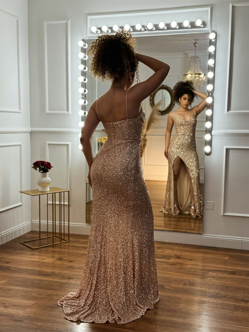 Abito Berti Mode Collection - oro a sirena