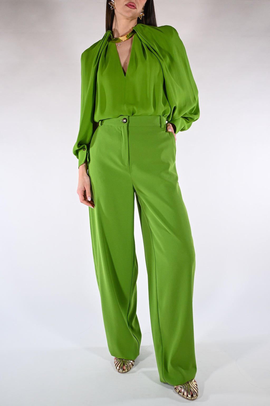 Pantaloni in crêpe leggero - Elisabetta Franchi