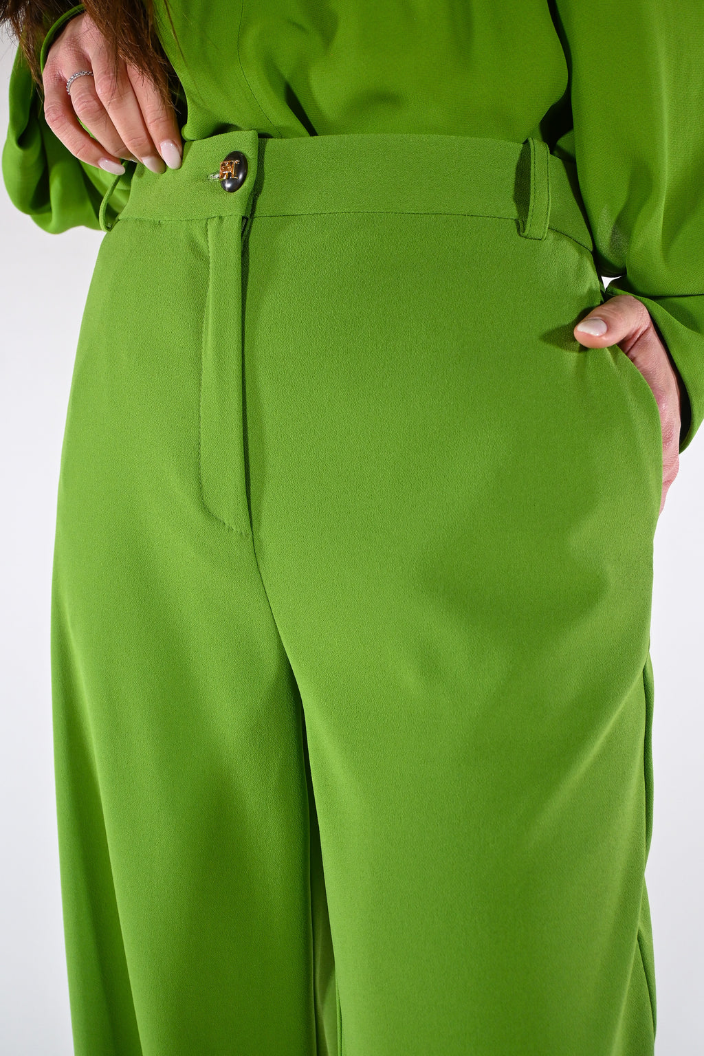 Pantaloni in crêpe leggero - Elisabetta Franchi