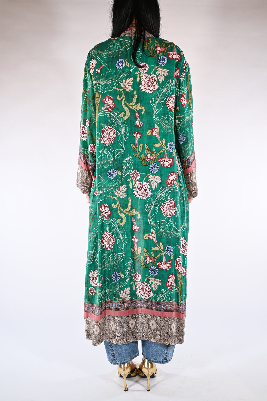 Kimono lungo floreale - Wu side