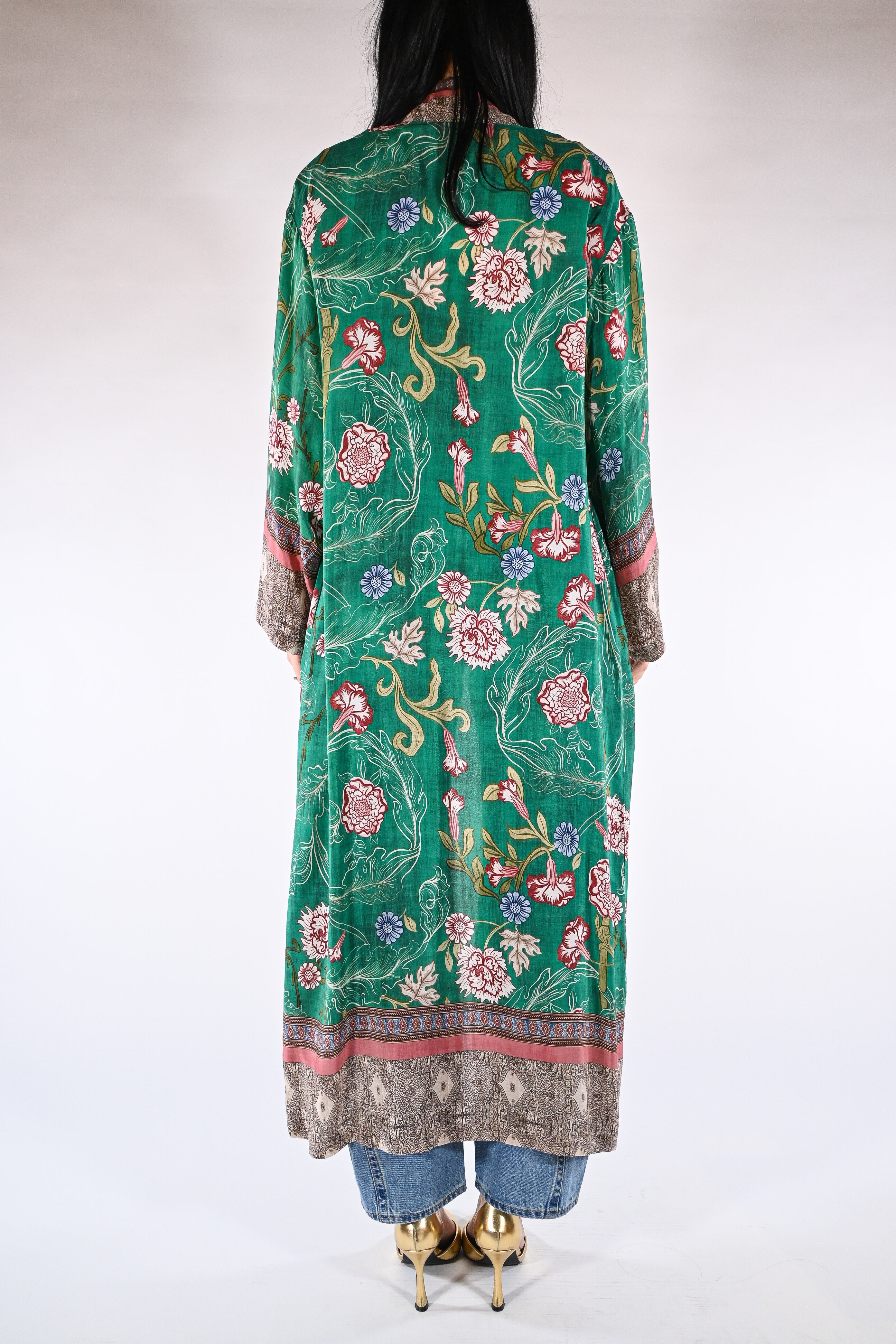 Kimono lungo floreale - Wu side