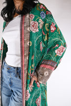 Kimono lungo floreale - Wu side