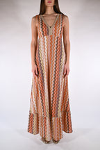 Abito lungo scolla a V - Pho Firenze