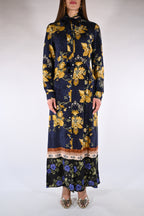 Maxi Chemisier a Fantasia Floreale - Wu side