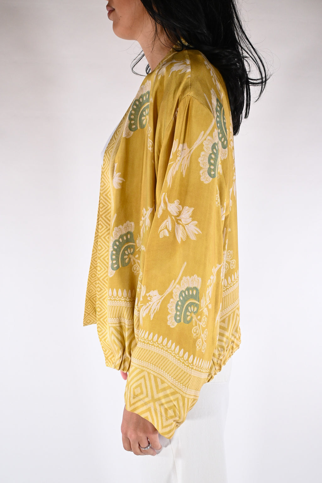 Bomber-Kimono in Seta Jacquard - Wu side