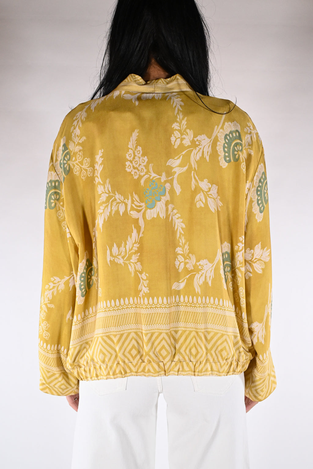 Bomber-Kimono in Seta Jacquard - Wu side