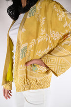 Bomber-Kimono in Seta Jacquard - Wu side