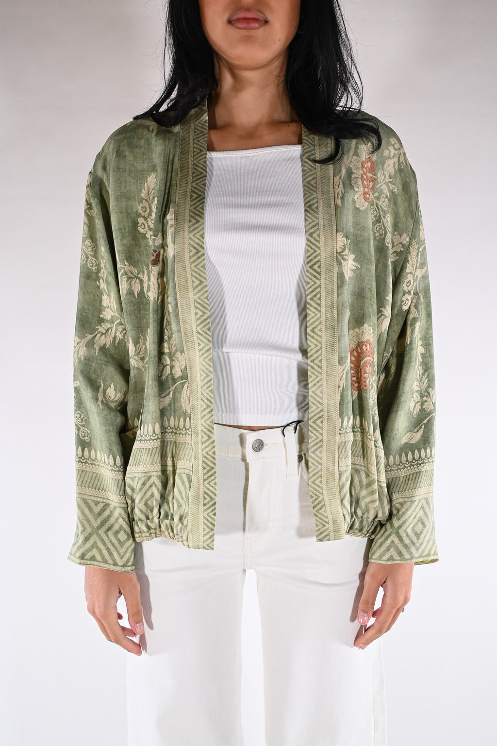 Bomber-Kimono in Seta Jacquard - Wu side
