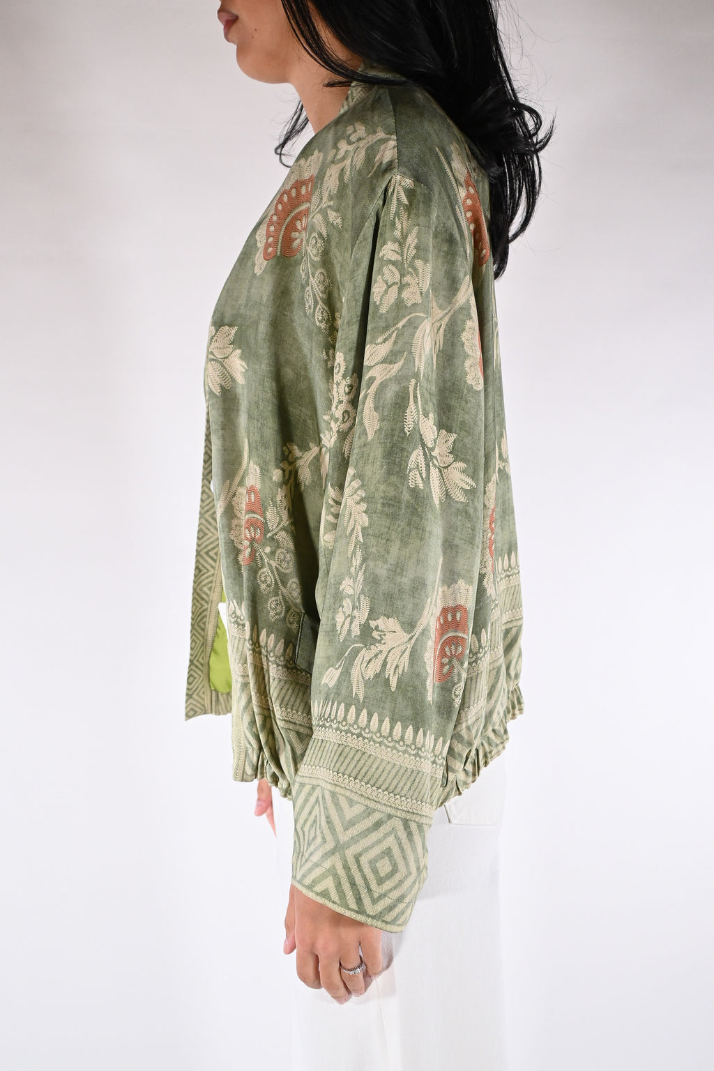 Bomber-Kimono in Seta Jacquard - Wu side