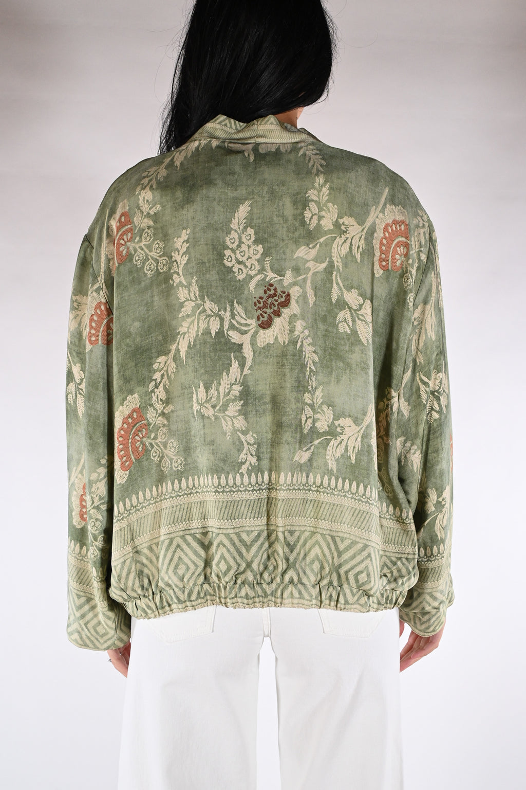 Bomber-Kimono in Seta Jacquard - Wu side