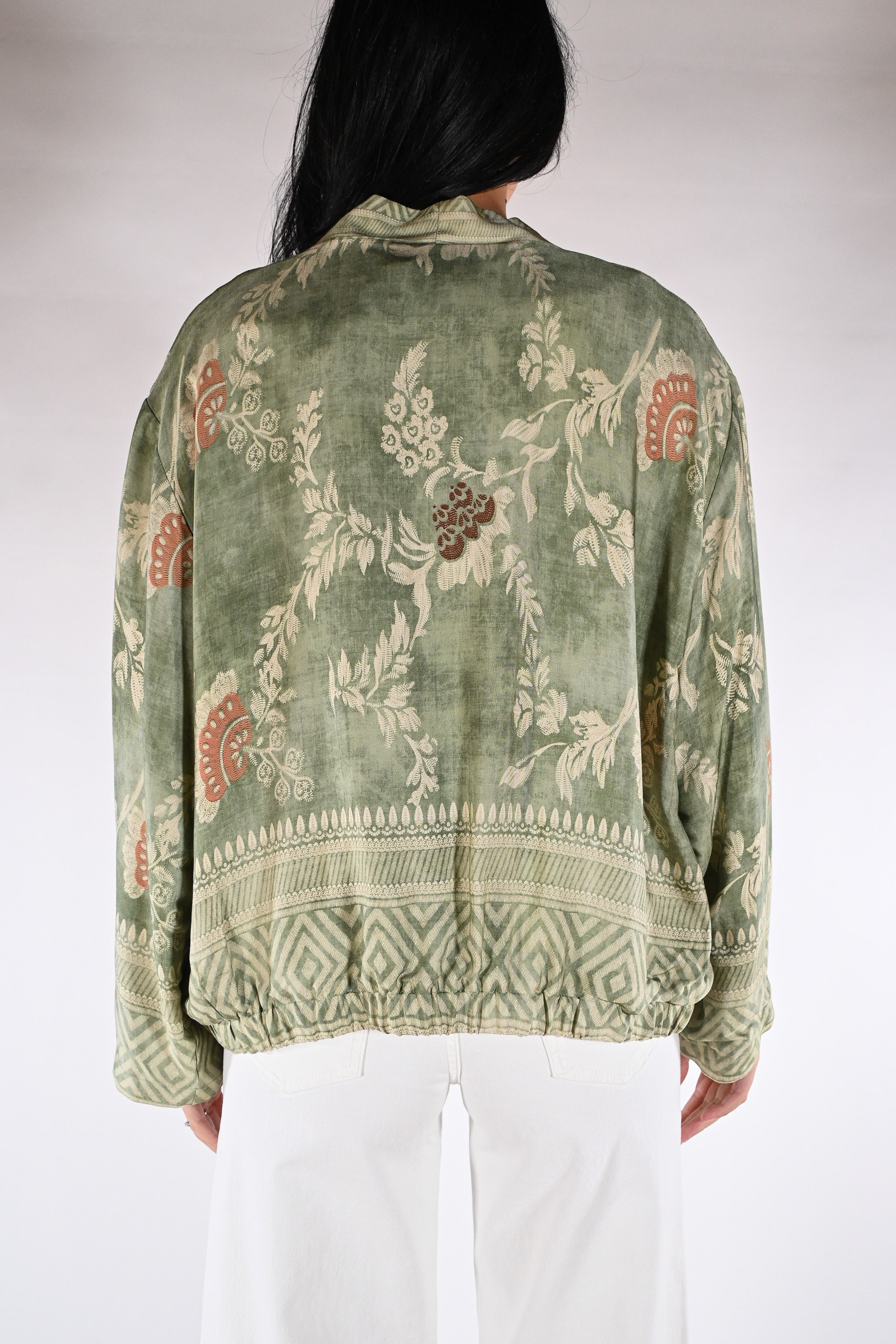 Bomber-Kimono in Seta Jacquard - Wu side