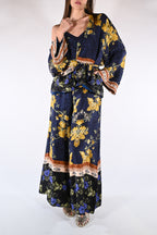 Kimono corto Fantasia Floreale - Wu side