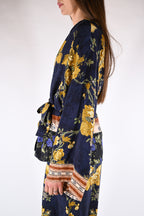 Kimono corto Fantasia Floreale - Wu side