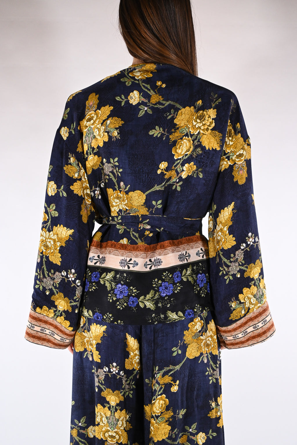 Kimono corto Fantasia Floreale - Wu side