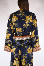 Kimono corto Fantasia Floreale - Wu side