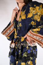 Kimono corto Fantasia Floreale - Wu side