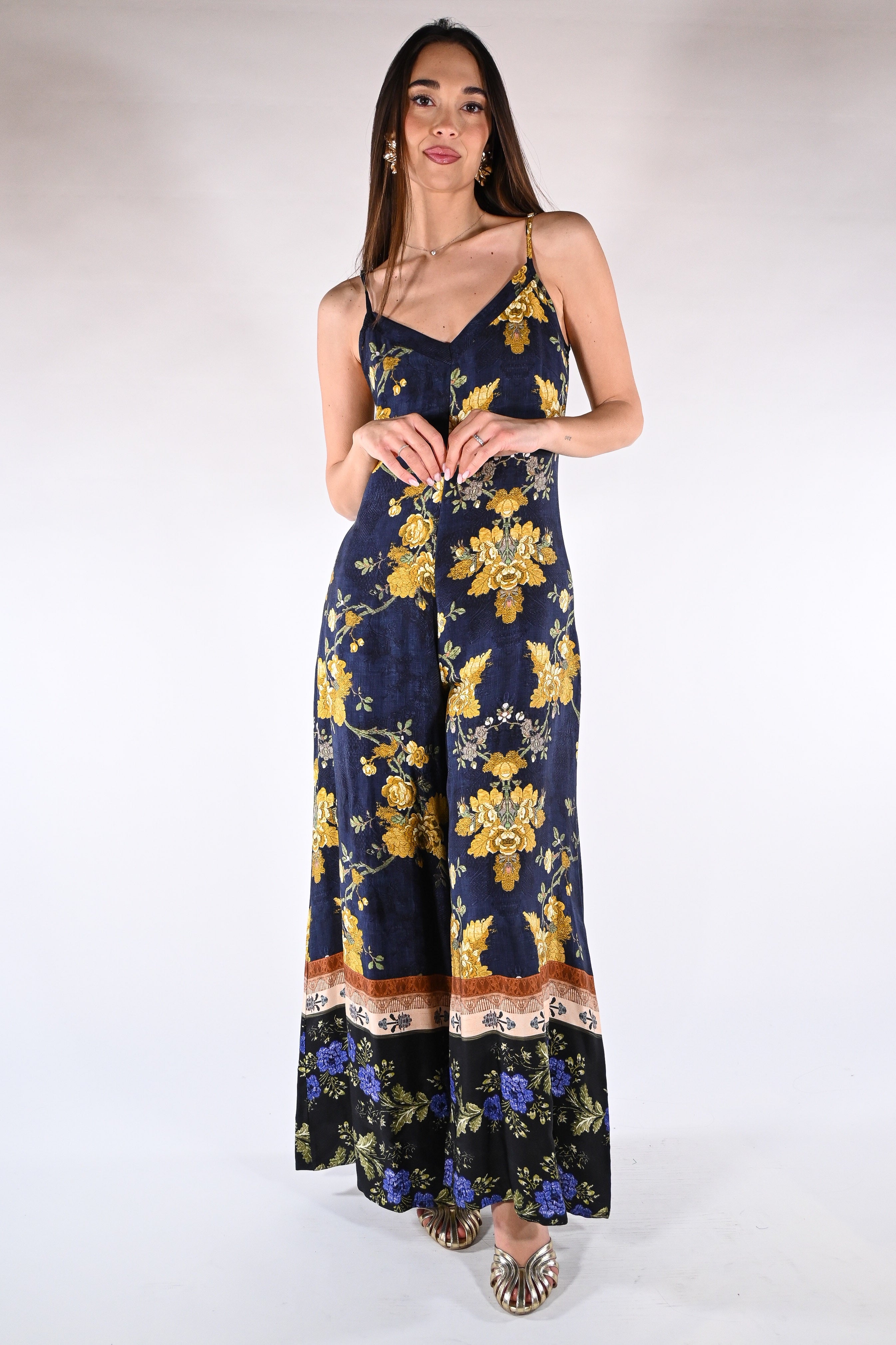 Tuta Intera Palazzo a Fantasia Floreale - Wu side