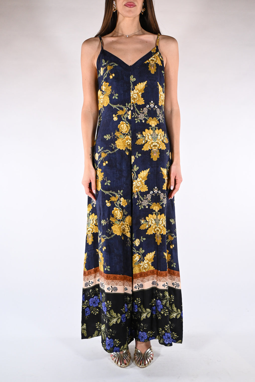 Tuta Intera Palazzo a Fantasia Floreale - Wu side