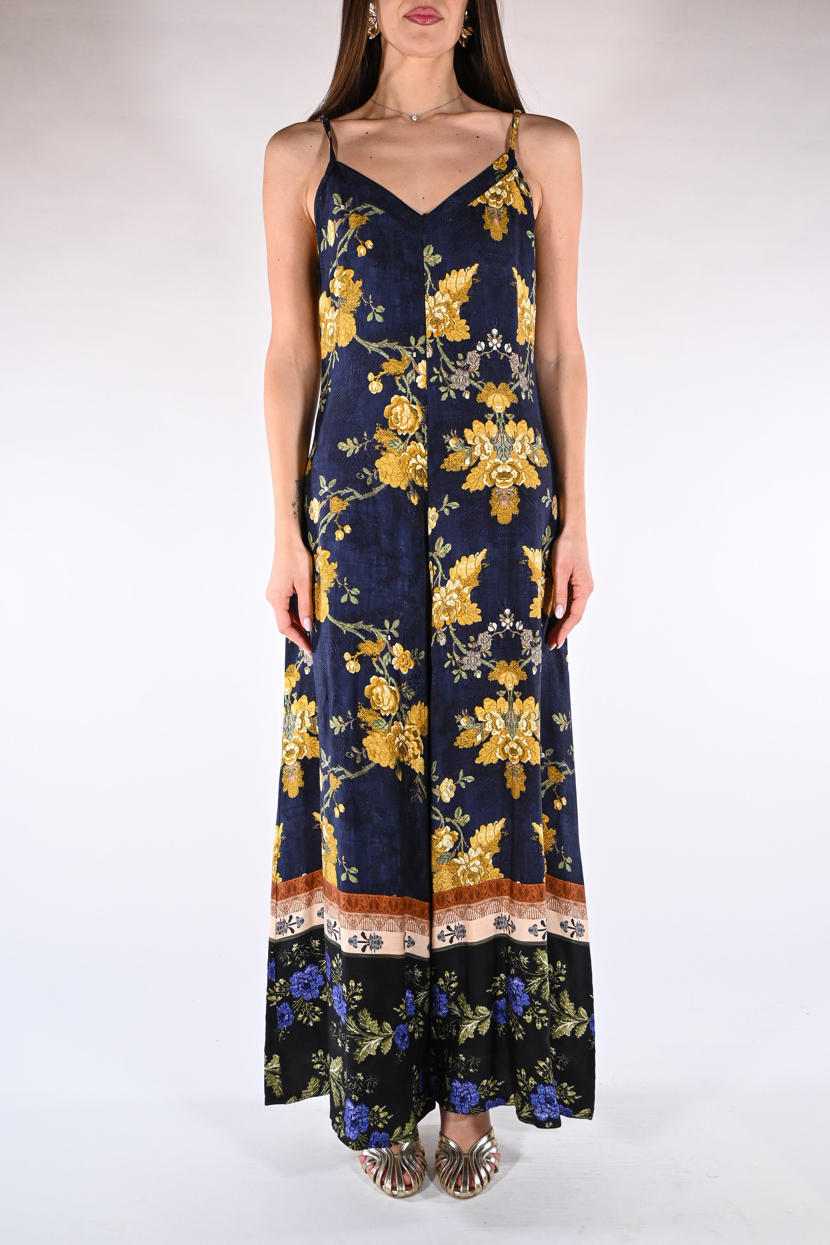 Tuta Intera Palazzo a Fantasia Floreale - Wu side