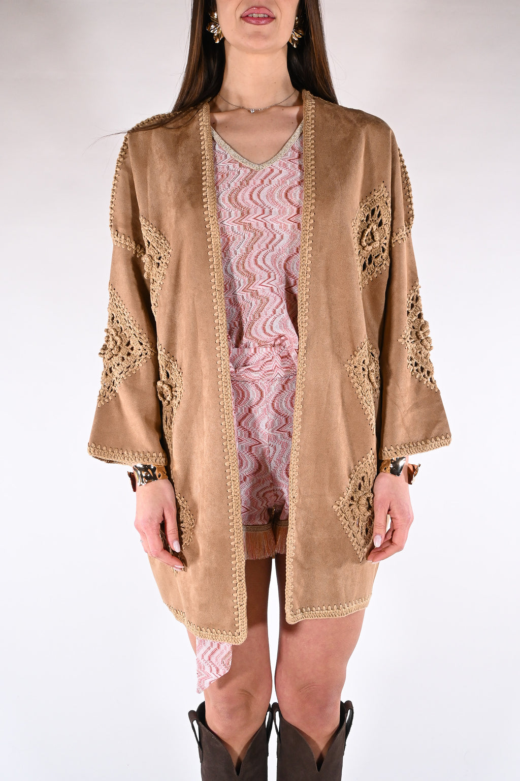 Kimono in suede - Pho