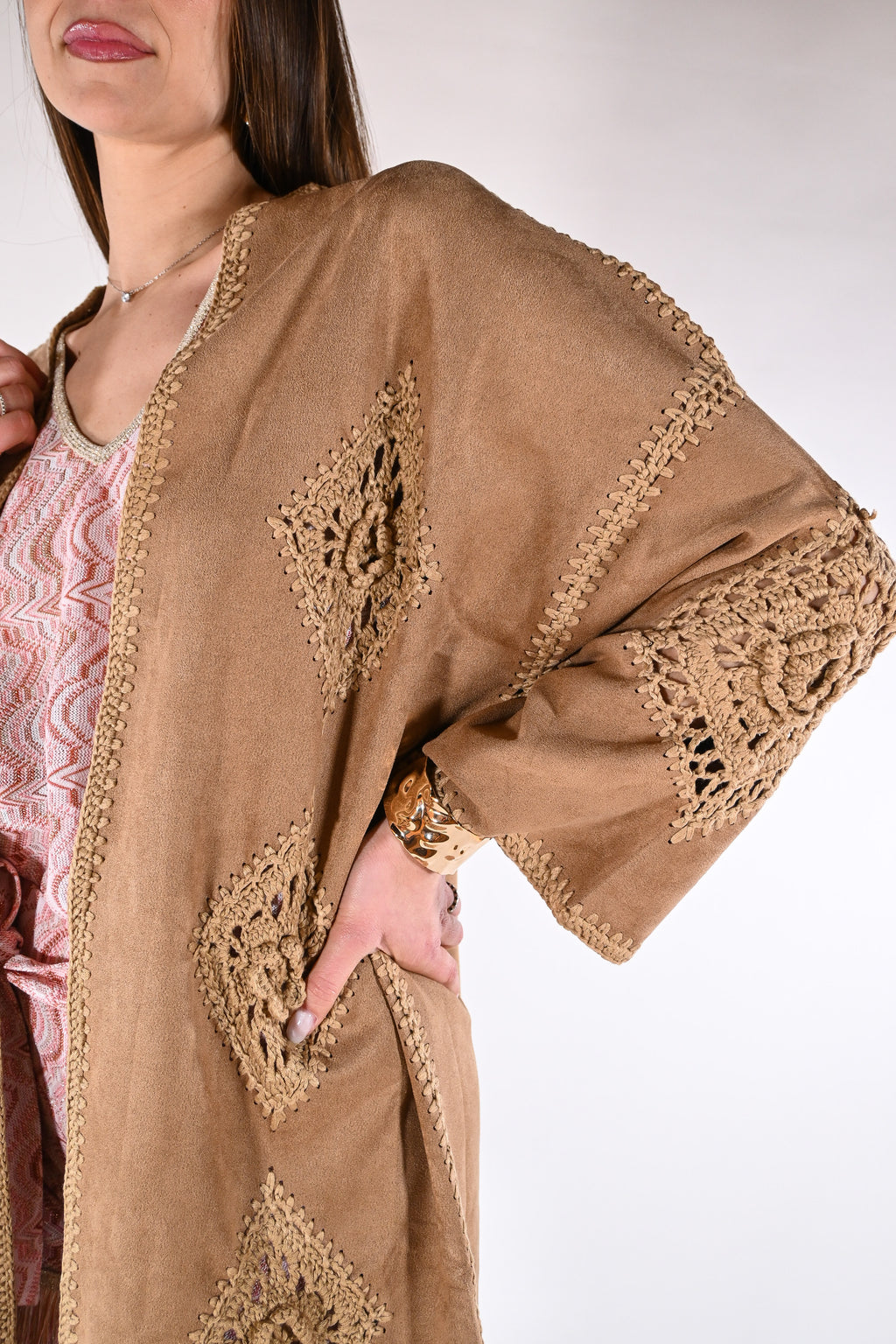 Kimono in suede - Pho