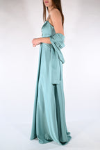Abito con spalline verde acqua - Berti Mode Collection