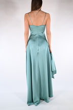 Abito con spalline verde acqua - Berti Mode Collection